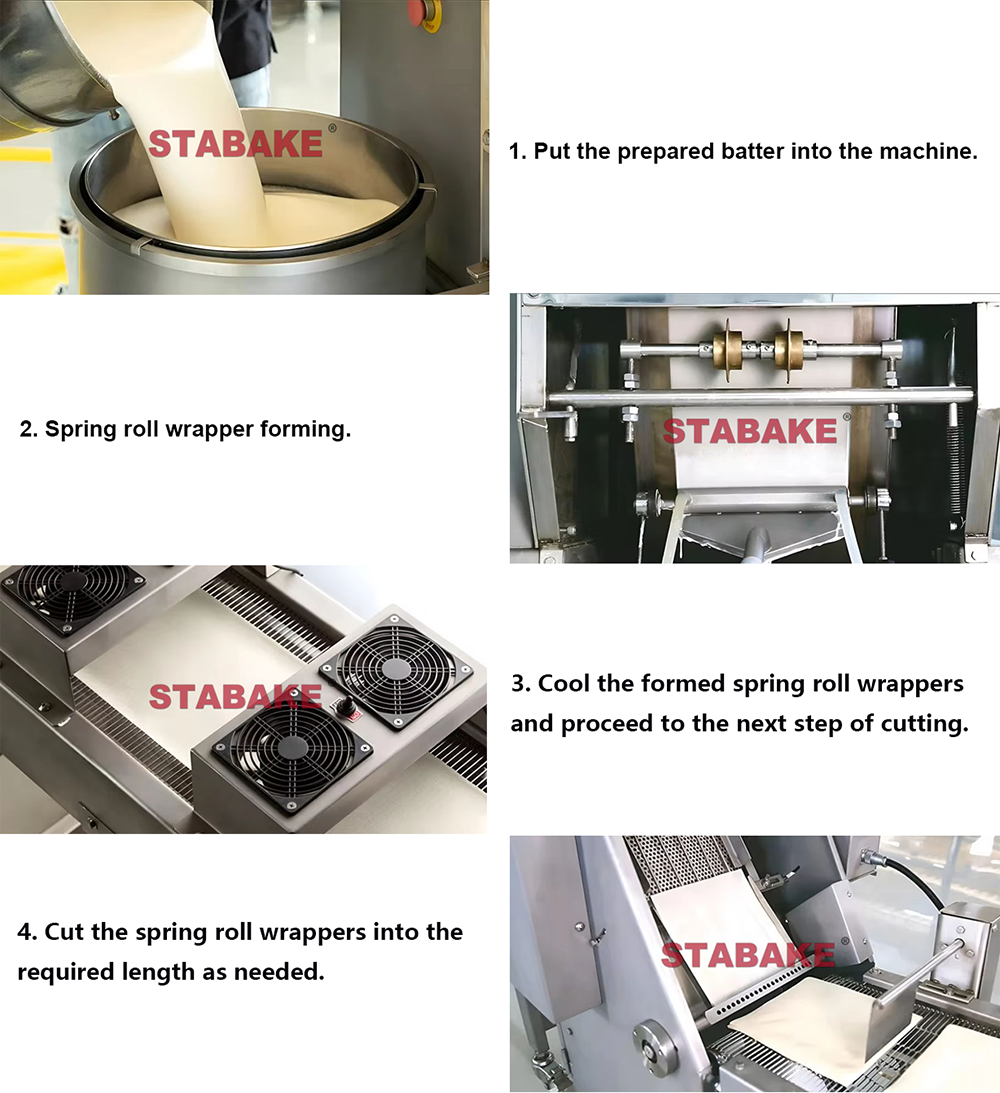 Spring roll production line details 01
