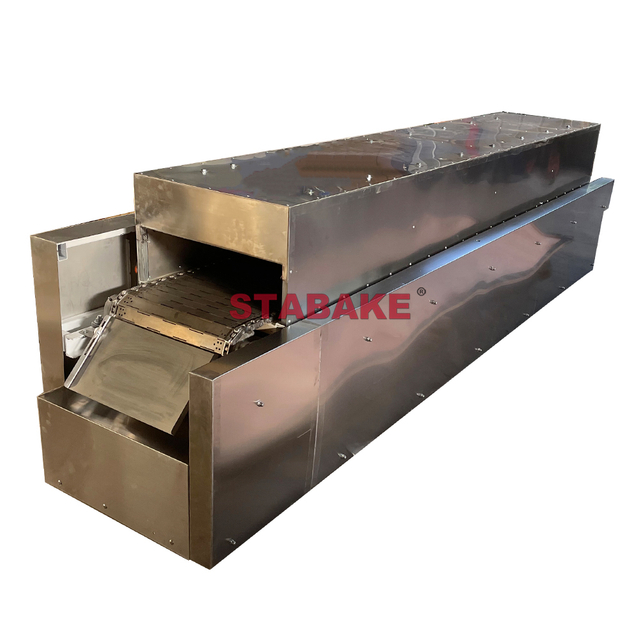 Industrial Tunnel Oven for Arabic Pita Bread Lebanese Shawarma Bread Roti Chapati Tortilla Making with Gas Heating