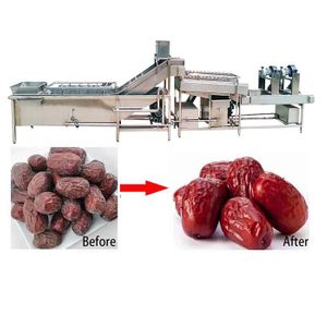Date Cleaning Machine Jujube Washing And Drying Processing Machine 