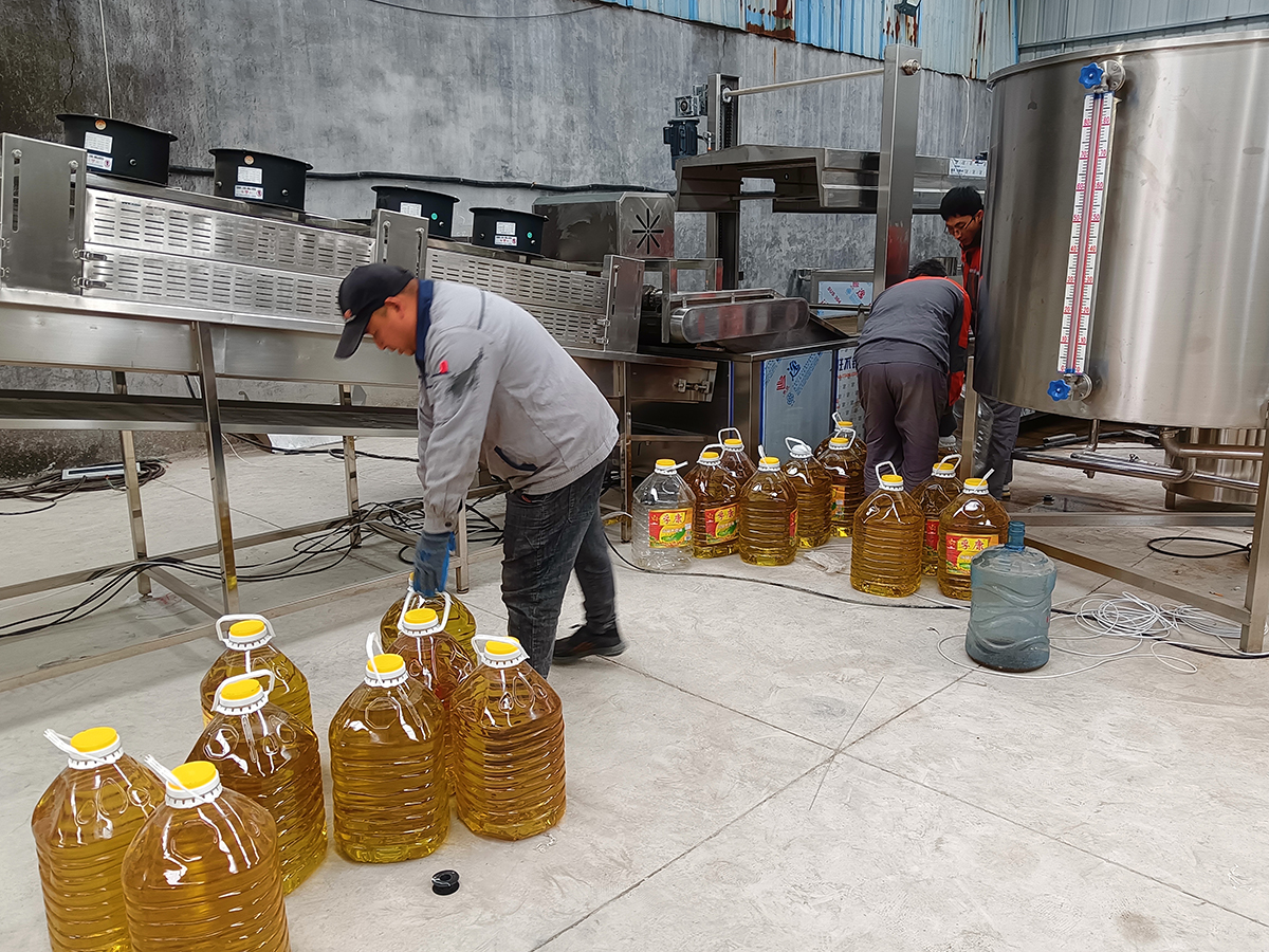 french fries line fryer