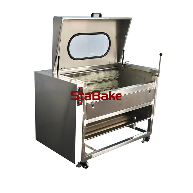 Potato Brush Peeling And Washing Machine With Cover