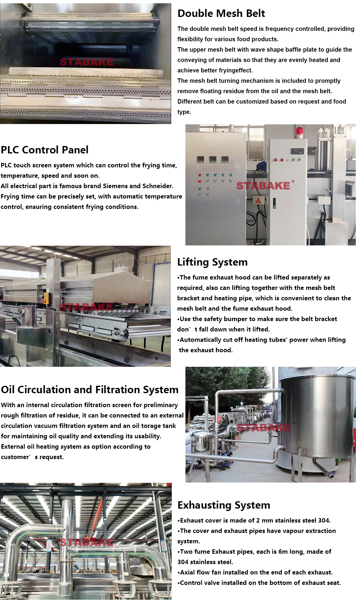 continuous fryer machine