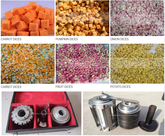 Automatische Gemüse -Dicer -Maschine Obst Gemüsewürfel Schneidmaschine 