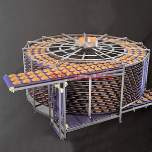 Bakery cooling spiral tower