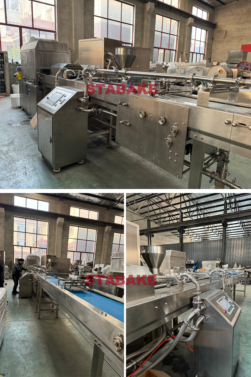 Spring roll production line display