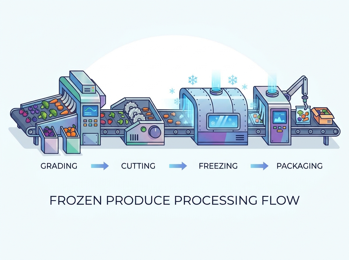 Frozen Fruit and Vegetable Processing Equipment